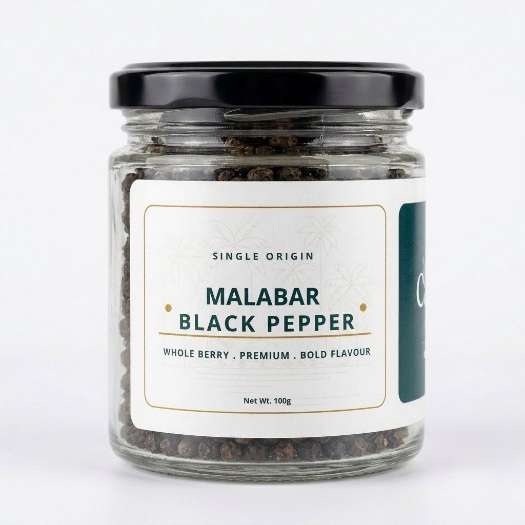 Single Origin Malabar Black Pepper – 100g